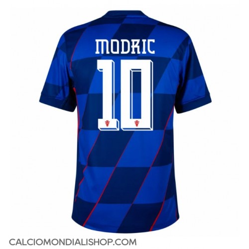 Maglie da calcio Croazia Luka Modric #10 Seconda Maglia Europei 2024 Manica Corta